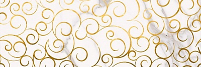 Настенная плитка декор Миланезе Дизайн 1664-0140 20х60 флорал каррара