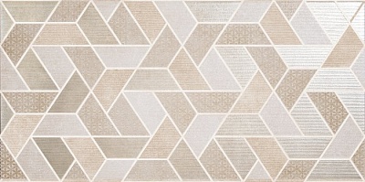LB Ceramics Настенная плитка Дюна декор 1641-0105 20x40 геометрия