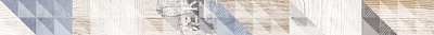 LB Ceramics Бордюр настенный Вестанвинд 1506-0024 5x60 серый