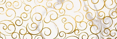 LB Ceramics Настенная плитка декор Миланезе Дизайн 1664-0140 20х60 флорал каррара