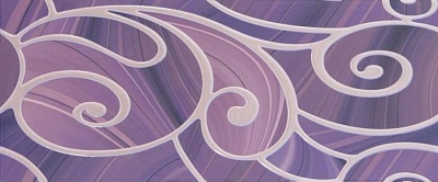 Arabeski purple decor 01 600х250